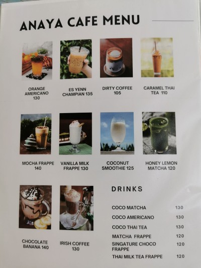 ป้ายราคาหรือสมุดเมนู