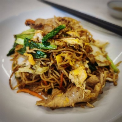 หมี่ผัดฮ่องกงหมู (ใหญ่)