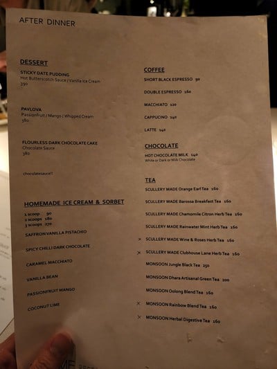 ป้ายราคาหรือสมุดเมนู