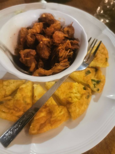 น้ำพริกคางกุ้งไข่เจียว