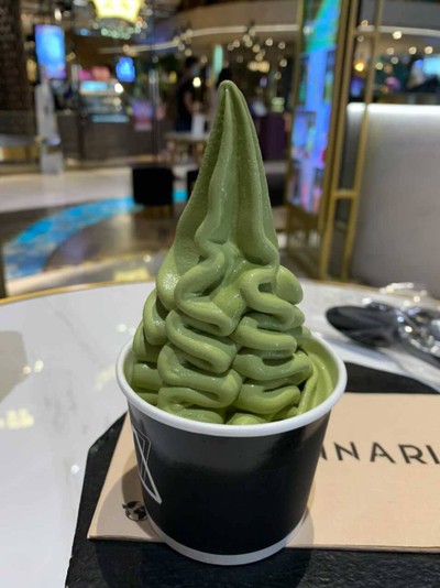 Green tea soft cream