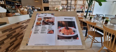 ป้ายราคาหรือสมุดเมนู