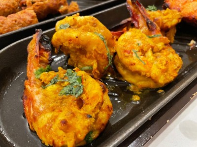 Tandoori Jheengha กุ้งหมักด้วยเครื่องเทศต่างๆ
