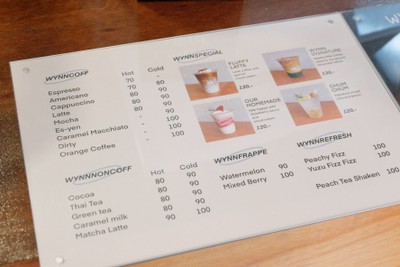 ป้ายราคาหรือสมุดเมนู