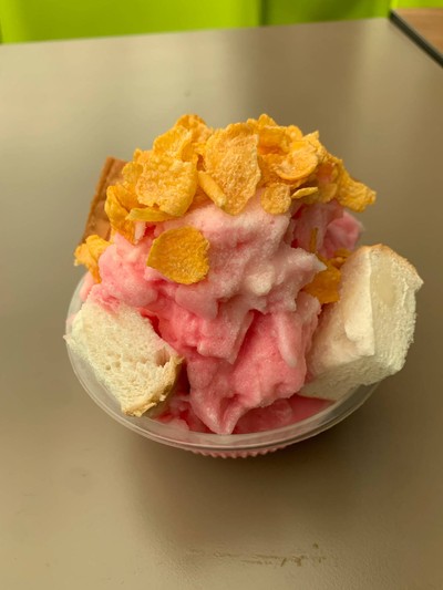 ปังเย็นนมชมพู