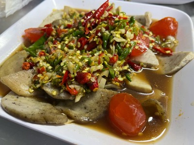 เมนูของร้าน ส้มตำน้องรีจ๊อย