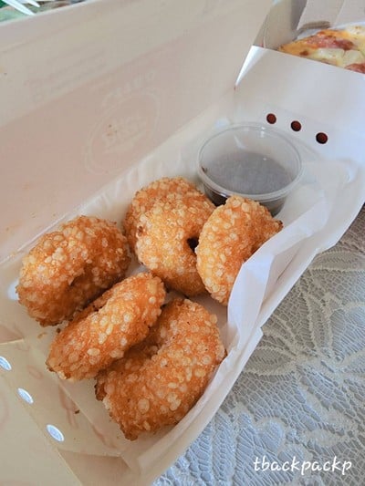 ฟิชโดนัท 6 ชิ้น พร้อมซอสบาร์บีคิว