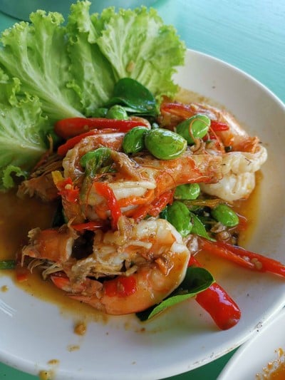 กุ้งผัดกะปิ