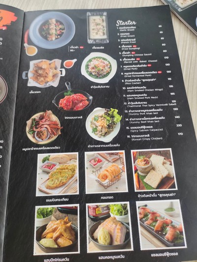 ป้ายราคาหรือสมุดเมนู