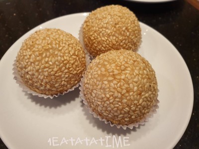 แป้งข้าวเหนียวทอดไส้ฟักทอง