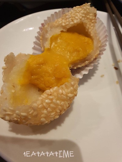 แป้งข้าวเหนียวทอดไส้ฟักทอง