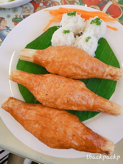 กุ้งพันอ้อย 3 ชิ้น