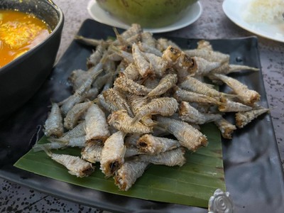 ปลาเหล็กโคนทอด