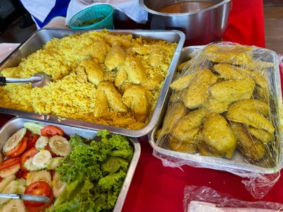 ข้าวหมกไก่เจ