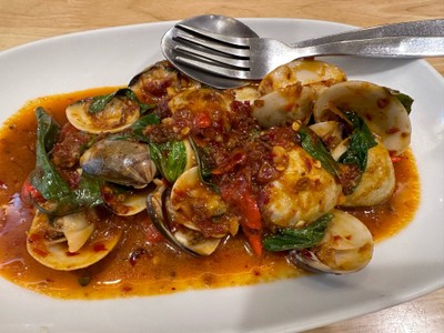 หอยตลับผัดพริกเผา