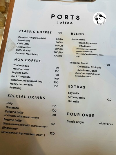 ป้ายราคาหรือสมุดเมนู