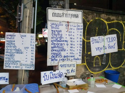 ป้ายราคาหรือสมุดเมนู