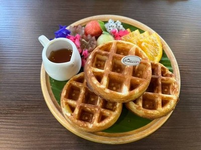 วาฟเฟิลน้ำผึ้ง