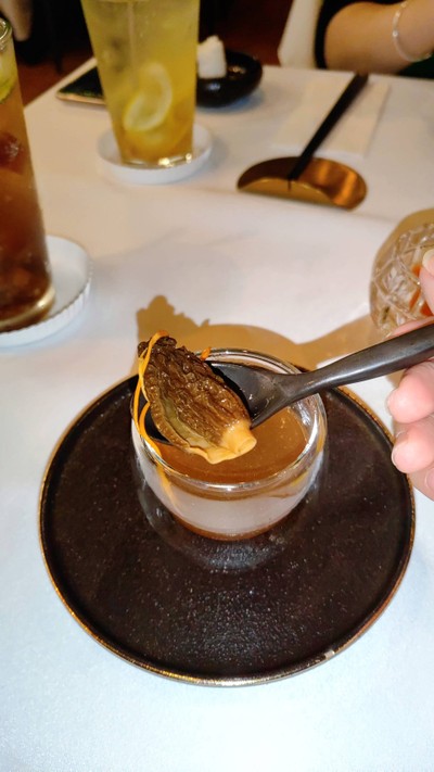 Chicken Essence with Morel Mushrooms