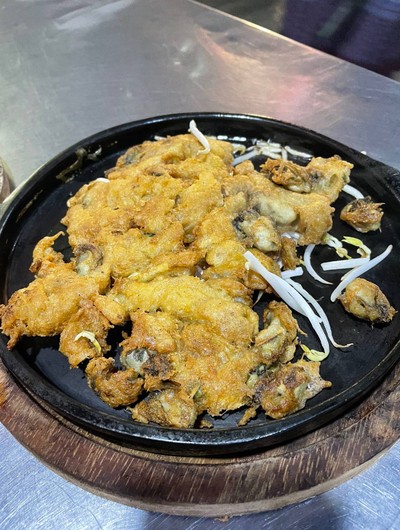 หอยนางรมทอด