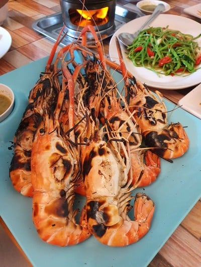 กุ้งเผา790/กิโล