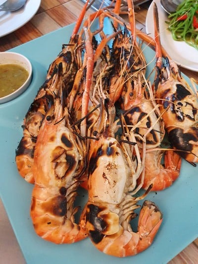 กุ้งเผา790/กิโล