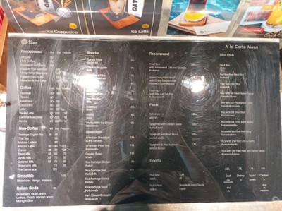 ป้ายราคาหรือสมุดเมนู