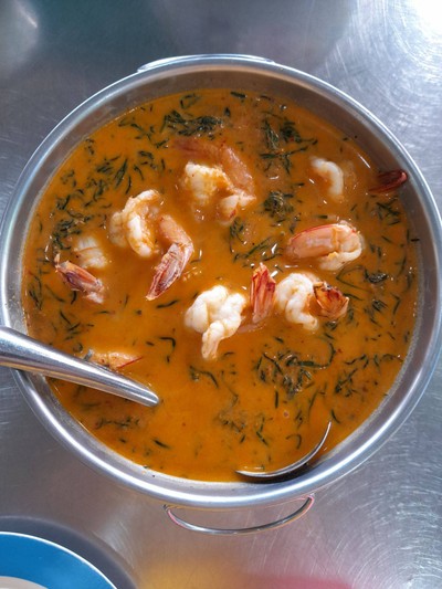 แกงคั่วชะครามกุ้ง