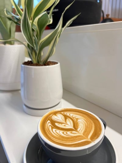 ลาเต้ร้อน