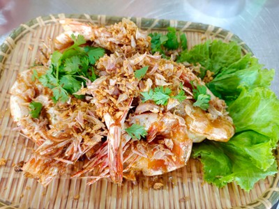 กุ้งทอดกระเทียม