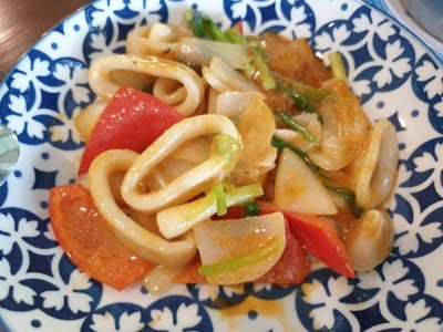 หมึกผัดไข่เค็ม