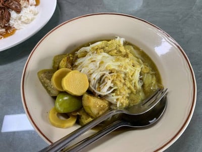 เมนูของร้าน เจ้มุ้ยข้าวขาหมูขนมจีนเมืองคอน