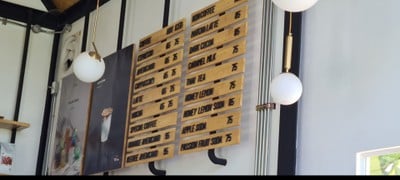 ป้ายราคาหรือสมุดเมนู