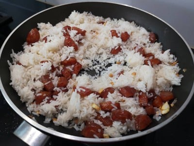 วิธีทำ ข้าวผัดกุนเชียง