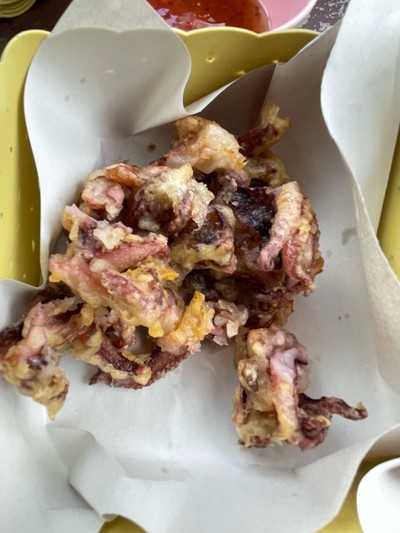 ปลาหมึกทอด