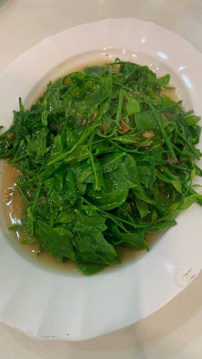 ผักหวานผัดน้ำมันหอย