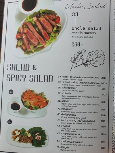 ป้ายราคาหรือสมุดเมนู