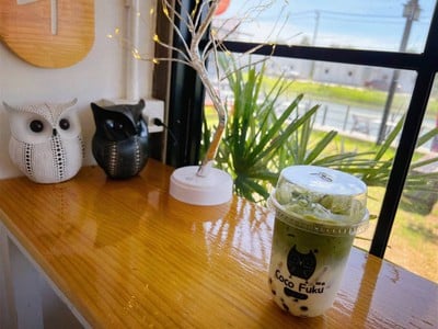 มัทฉะลาเต้ไข่มุก