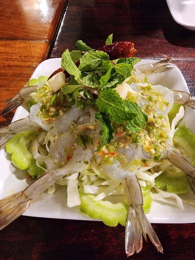 กุ้งแช่น้ำปลา