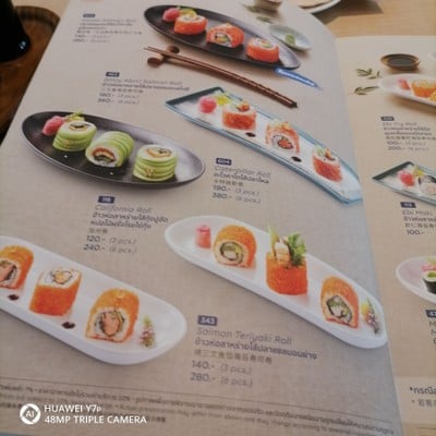 ป้ายราคาหรือสมุดเมนู