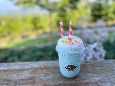 🥛 Milky Butterfly Pea Frappe. (ราคา 60 บาท)