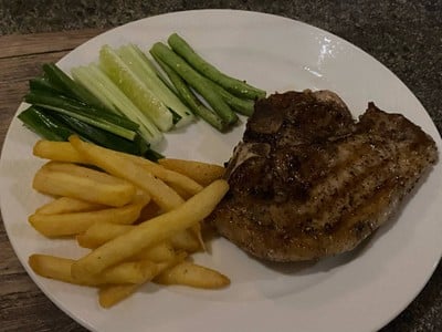 สเต็ก pork chop la toscana