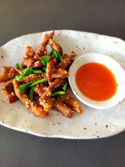 หมูแดดเดียวทอด