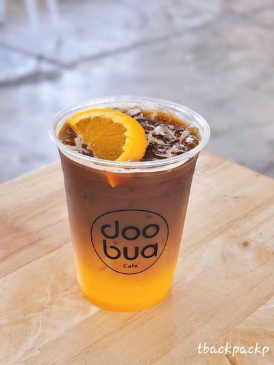 เมนูของร้าน Doobua cafe' ทุ่งบัวแดงบ้านนา