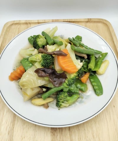 เมนูของร้าน อุทยานอาหารเจ-มังสวิรัติ