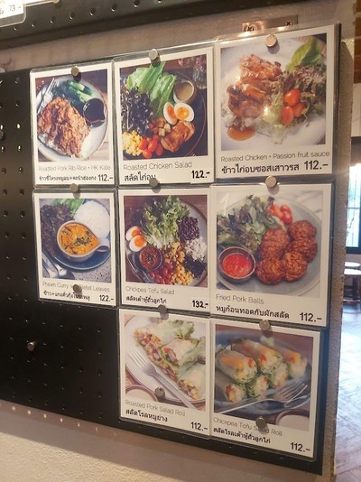 ป้ายราคาหรือสมุดเมนู