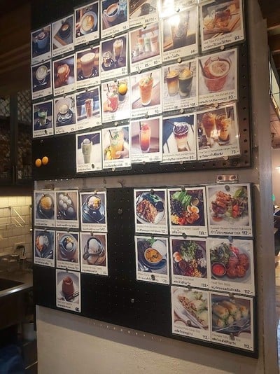 ป้ายราคาหรือสมุดเมนู