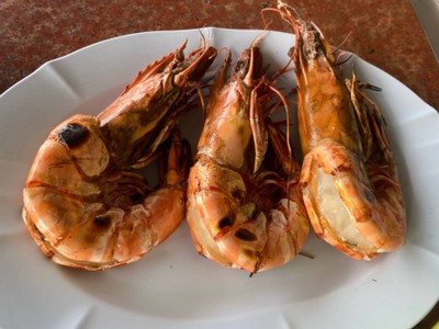 กุ้งใหญ่เผา