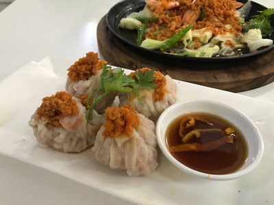 ขนมจีบมันกุ้งเสวย