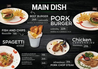 ป้ายราคาหรือสมุดเมนู